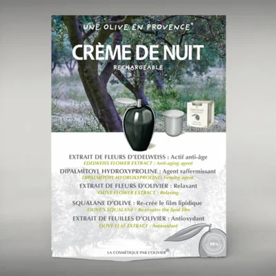 Crème de Nuit Anti-Rides à l'Huile d'Olive 50ml - 2