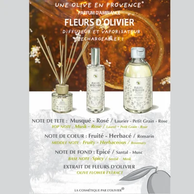 Recharge de Parfum d'Intérieur et de Diffuseur "Fleurs D'olivier" 300ml - 2